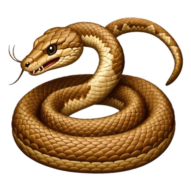 Rattlesnake coiled sticker