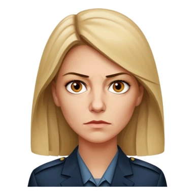 A CIA officer, looking like Carrie Mathison from the "Homeland" TV series. sticker