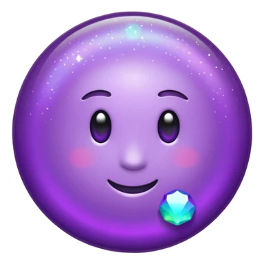 glitter purple and cian pin office sticker