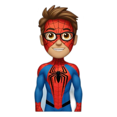 spiderman con bandera argentina sticker