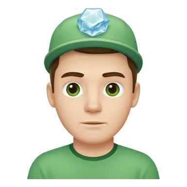 ice man with green shirt sticker