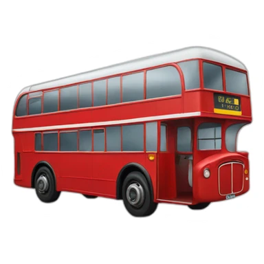 Right hand drive London bus sticker