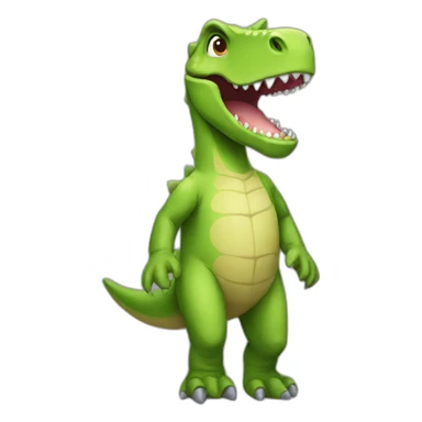dinosaur costume sticker