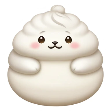 one baozi, chinese food sticker