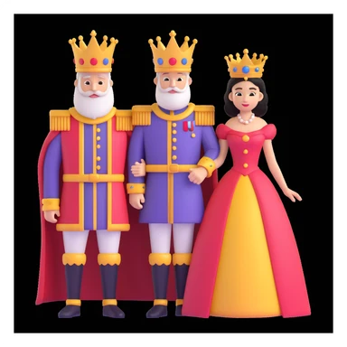 disney king and queen posing sticker