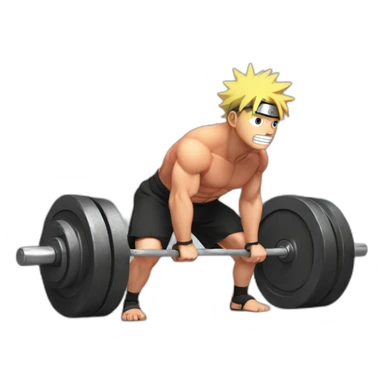 Deadlift Naruto sticker