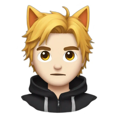 Gerard way with cat ears sticker