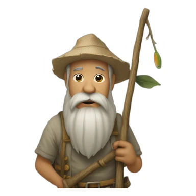 Obegine sur peche sticker