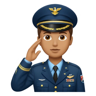 American soldier showing respect sticker