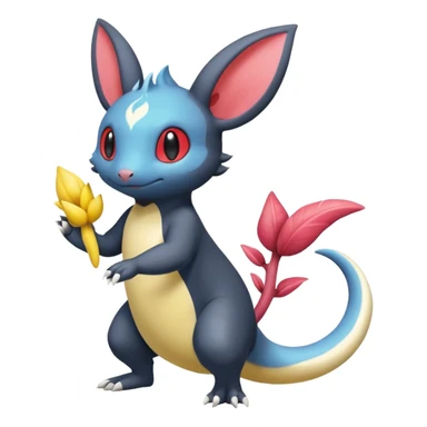 Tropical Minccino-Salandit-Emolga-fusion  sticker