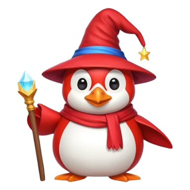 red Penguin Wizard, and youtube logo sticker