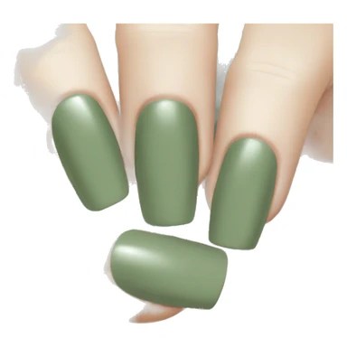 Sage green nail polish  sticker