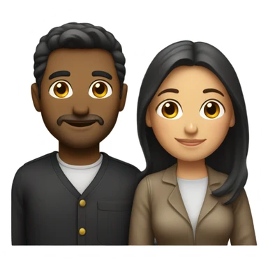 italian american straight couple sticker