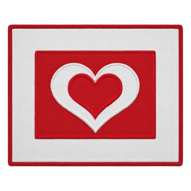 a doormat with heart patterns sticker