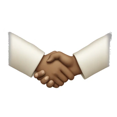 single cupped hand shaking back and forth sticker