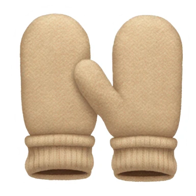 beige mittens sticker