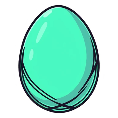 decorated Easter egg sticker