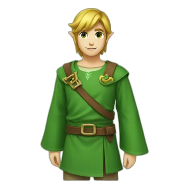 link green tunic sticker