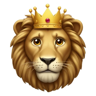 Lion with a crown sticker