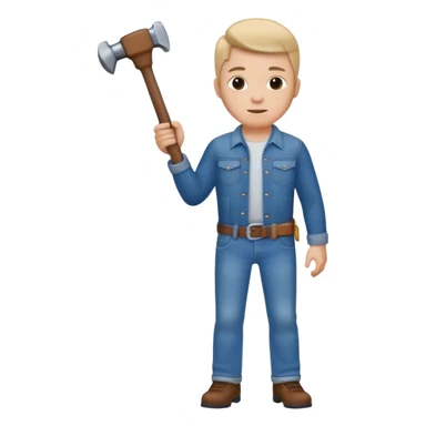 a creative clothing making a jeans  sticker