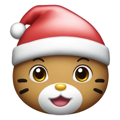 Hello kitty wearing a santa hat sticker