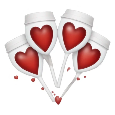 Corazón con vasos sanguíneos de color blanco sticker