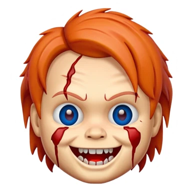 emoji de chucky sticker