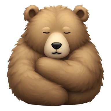 Hibernating bear sticker