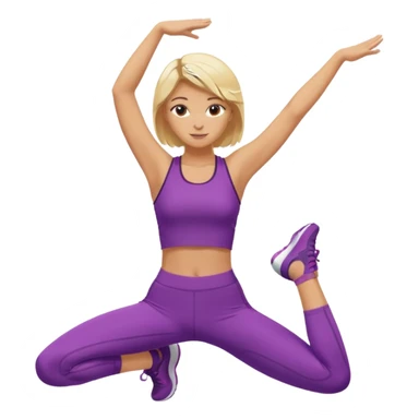 Quiero una chica rubia haciendo yoga  sticker