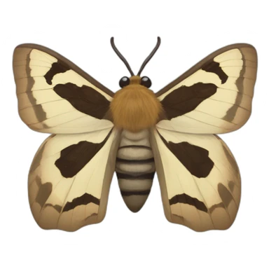 Artaxa subflava　moth insect sticker