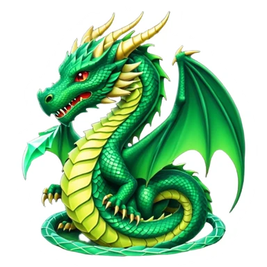 Kali Linux green dragon sticker