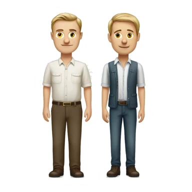 one tall latvian man, a short swiss man and short swiss woman sticker