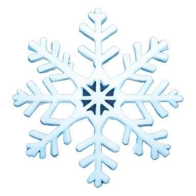a detailed snowflake sticker