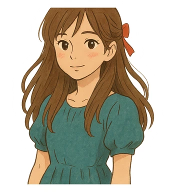 Kazuha from Le Sserafim, soft and whimsical sticker