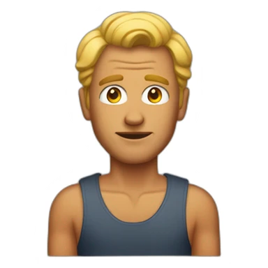 guy tanned driving weird sticker