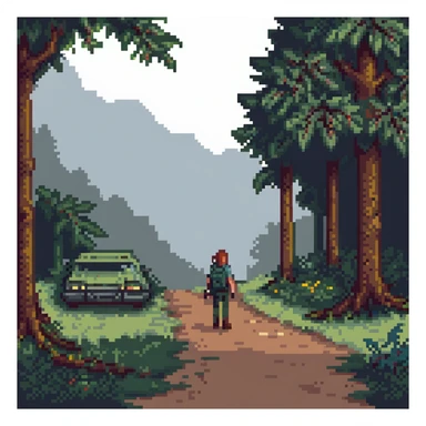 The Last of Us inspired scene sticker