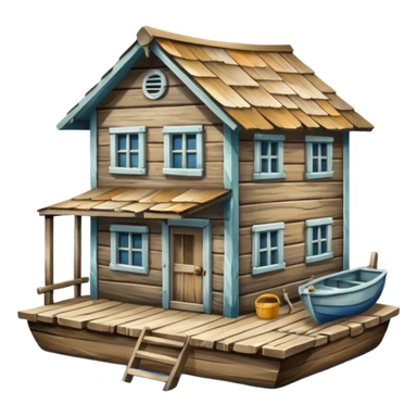 balıkçı evi sticker