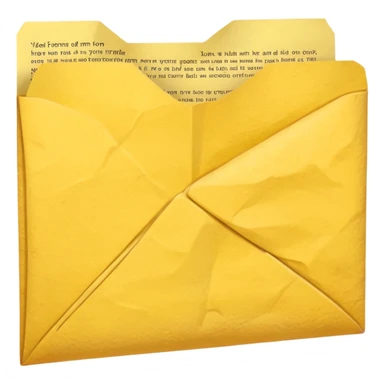 generate an ios genmoji of a yellow paper form that says "yellow form" sticker