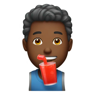 Guy drinking koolaid  sticker