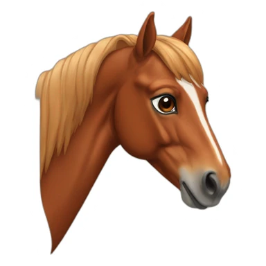 chestnut horse sticker