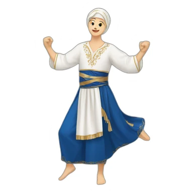 bosnian traditional dance sticker