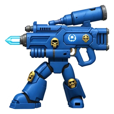 warhammer40k space marine weapon firing sticker