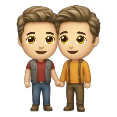 Couple gay sticker
