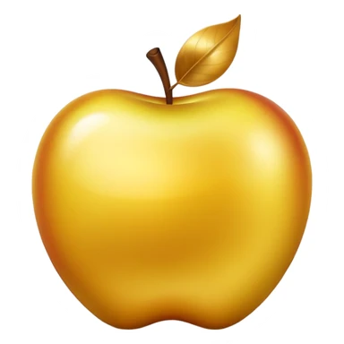 golden apple fruit sticker
