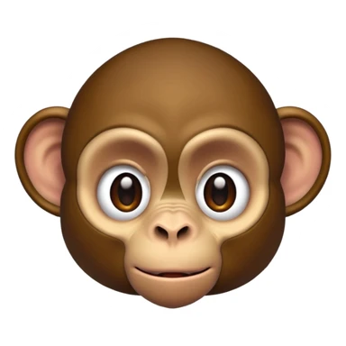 monkey beaten up sticker