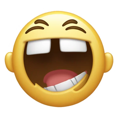 Crazy laughing sticker