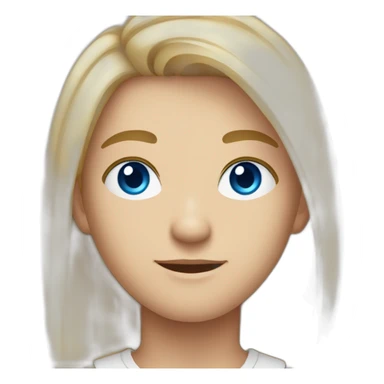 young web developer with fair hair and blue eyes sticker