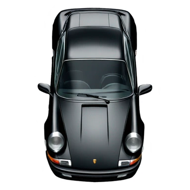 Black Porsche 911 sticker