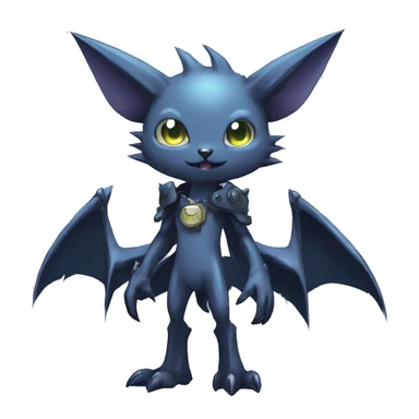 cute cool edgy sharp eldritch punk Digimon-Fakemon-animal full body sticker