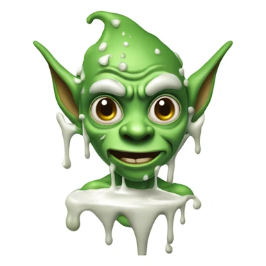 goblin covered in yogurt sticker